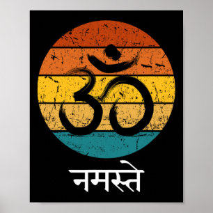 Om-symbol Namaste Ohm Hindu Zen Tantra Yoga Ande Poster
