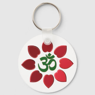 Om-symbol Nyckelring