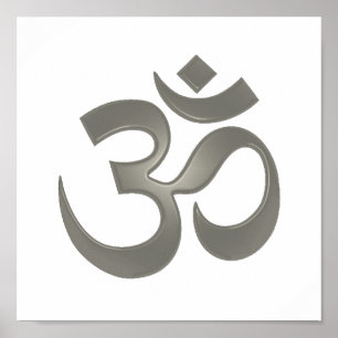 Om symbol Poster