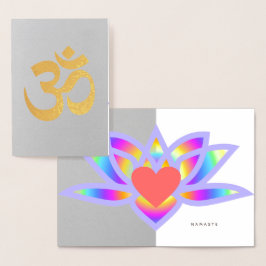 Om Symbol Rainbow Lotus Folierat Kort
