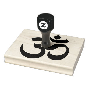 Om-symbol sanskritskrift stämpel