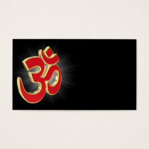Om-symbol Visitkort
