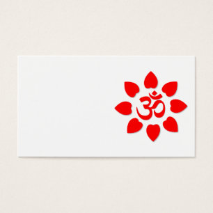 Om-symbol Visitkort
