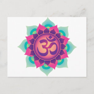 Om symbol vykort