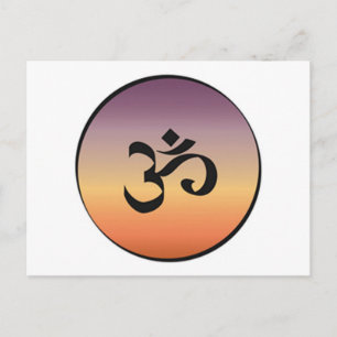 Om symbol vykort