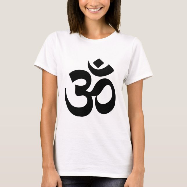 Om Symbol Yoga T Shirt (Framsida)