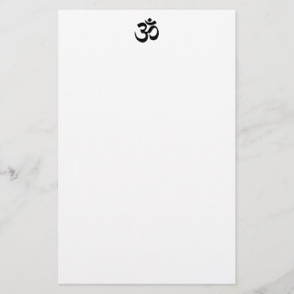 Om-symbolbrevpapper Brevpapper