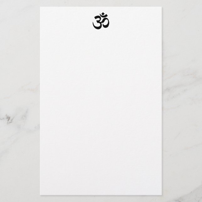 Om-symbolbrevpapper Brevpapper (Framsida)