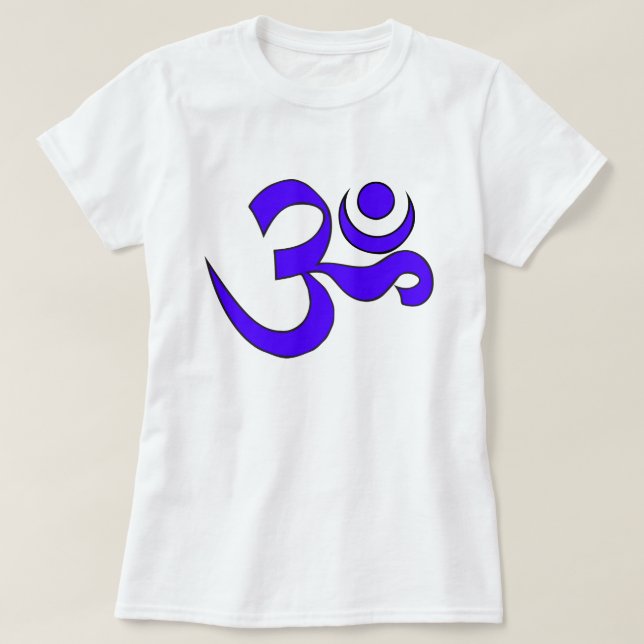 Om - symbolen för fred t shirt (Design framsida)