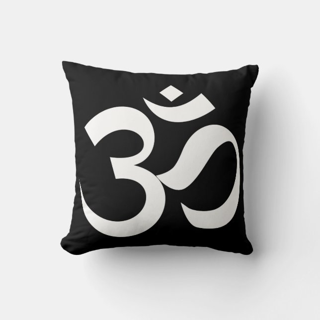om symbolen helig Buddhisreligionen zyga yoga Kudde (Framsida)