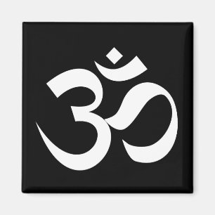 om symbolen helig Buddhisreligionen zyga yoga Magnet