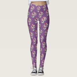 Om-tecken, Meditation Anpassningsbar Leggings