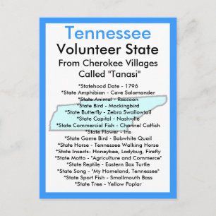 Om Tennessee Vykort