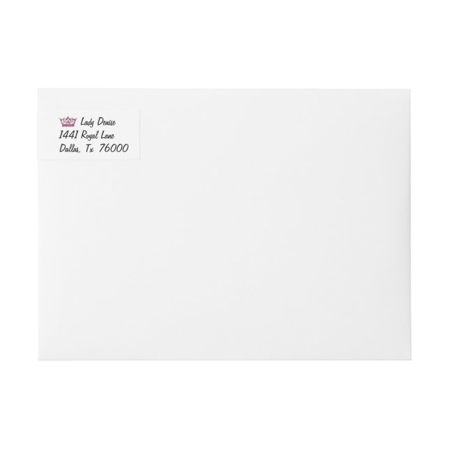 "Om Tiara passar.." Etikettband (Framsidan)