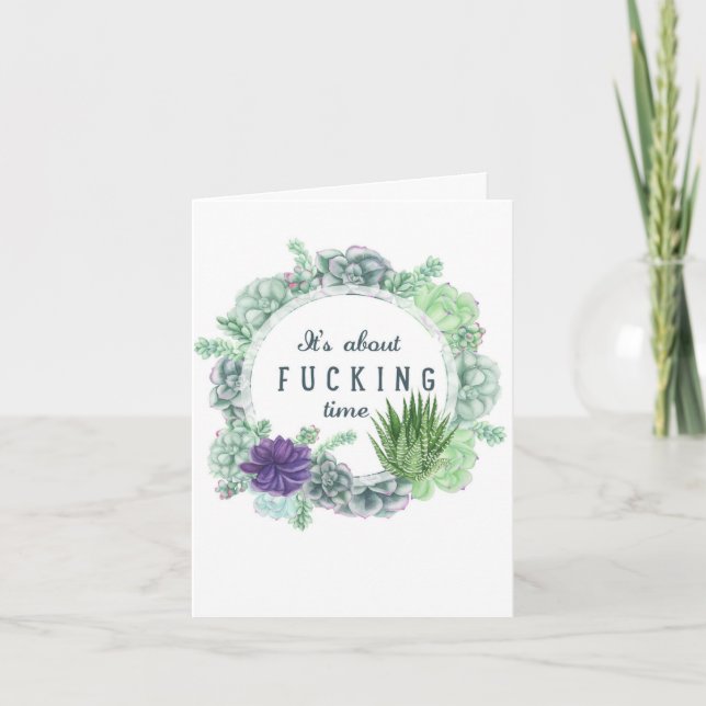 Om tid - design efter begäran kort (Framsida)