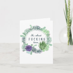 Om tid - design efter begäran kort