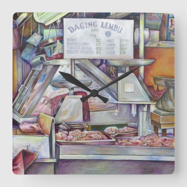 Om tio minuter glömde jag min fru födelsedag fyrkantig klocka (Framsida)