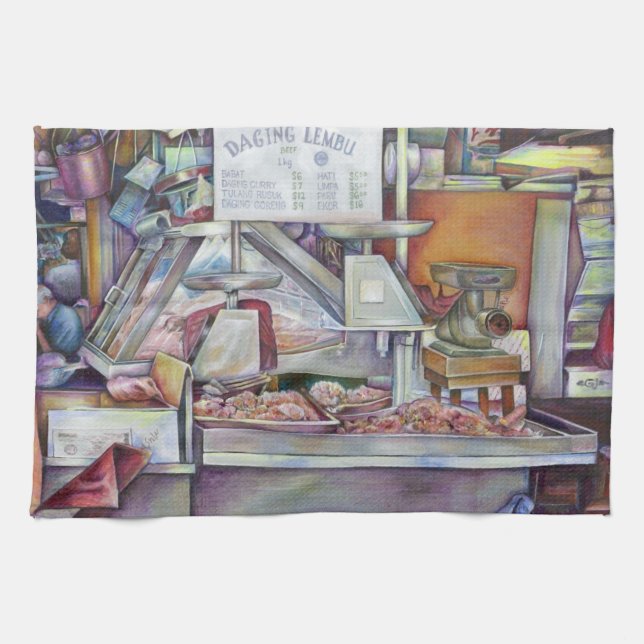 Om tio minuter glömde jag min fru födelsedag kökshandduk (Horisontell)