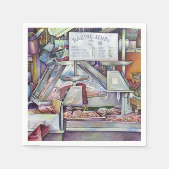 Om tio minuter glömde jag min fru födelsedag pappersservett (Framsidan)