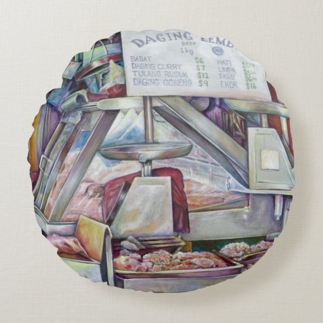 Om tio minuter glömde jag min fru födelsedag rund kudde (Framsidan)