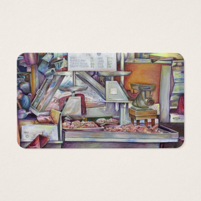 Om tio minuter glömde jag min fru födelsedag visitkort (Framsidan)