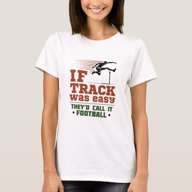 Om Track och Fält var enkla T Shirt (Framsida)