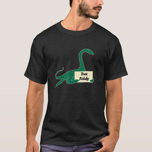 Om Träd Fiddy Funny Loch Ness Monster Tee 3 50 (Framsida)
