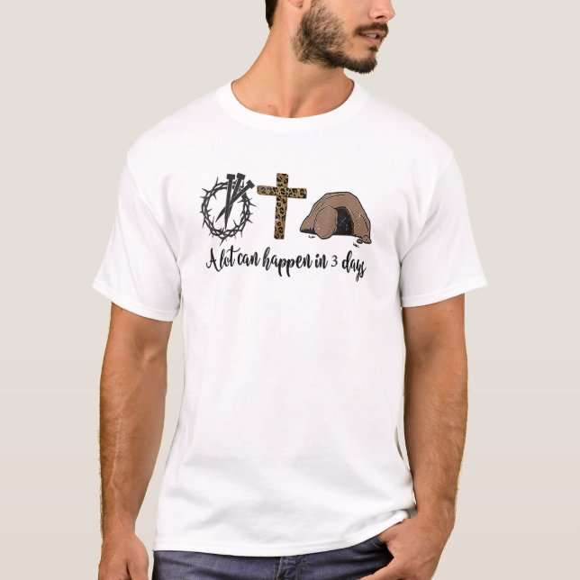 Om tre dagar kan det hända att Christian Glad påsk T Shirt (Framsida)