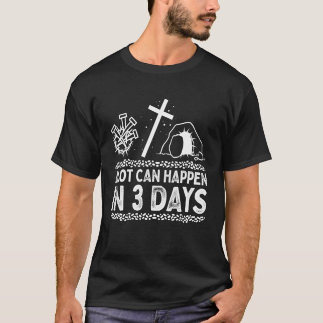 Om tre dagar kan Hallelujah Påsk T Shirt (Framsida)