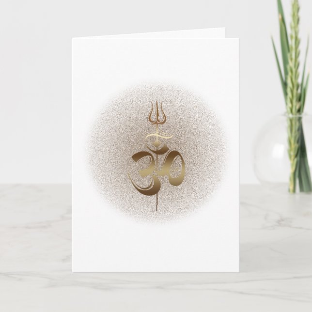 OM-Trishul - kort, Hälsning/anteckning Kort (Framsida)