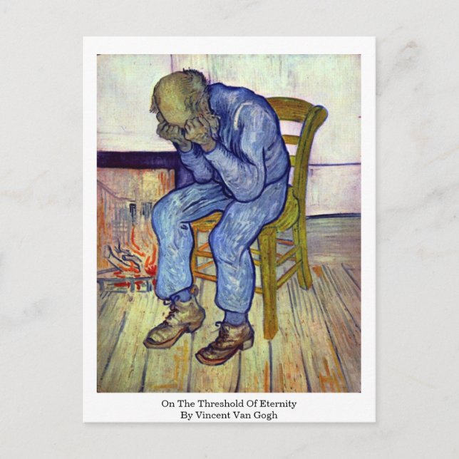 om tröskelvärdet för skönhet av Vincent Van Gogh Vykort (Framsida)