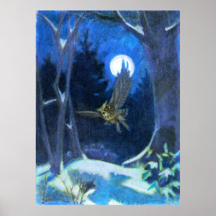 Om tyst Vingar - Kulhanek naturArt-utskrift Poster