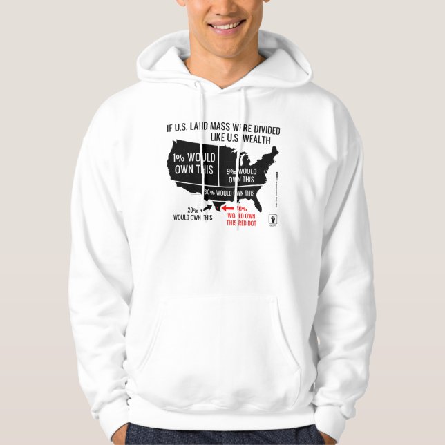 Om U.S.-landet Mass var delad lik U.S.-rikedom Hoodie (Framsida)