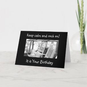OM U STEN ELLER ROCK AND ROLL=BIRTHDAY WISH KORT