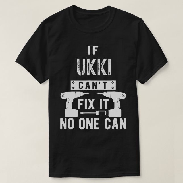 Om Ukki Cant Fix är det ingen som kan finländska G T Shirt (Design framsida)