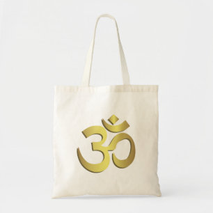 Om ( um ) symbolen Namaste yoga Tygkasse