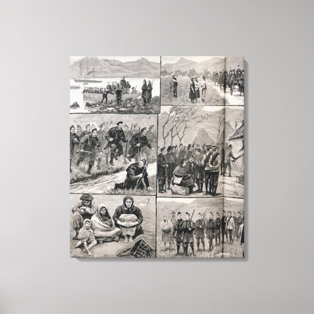 om utvisningsskatt i Irland Canvastryck (Framsida)