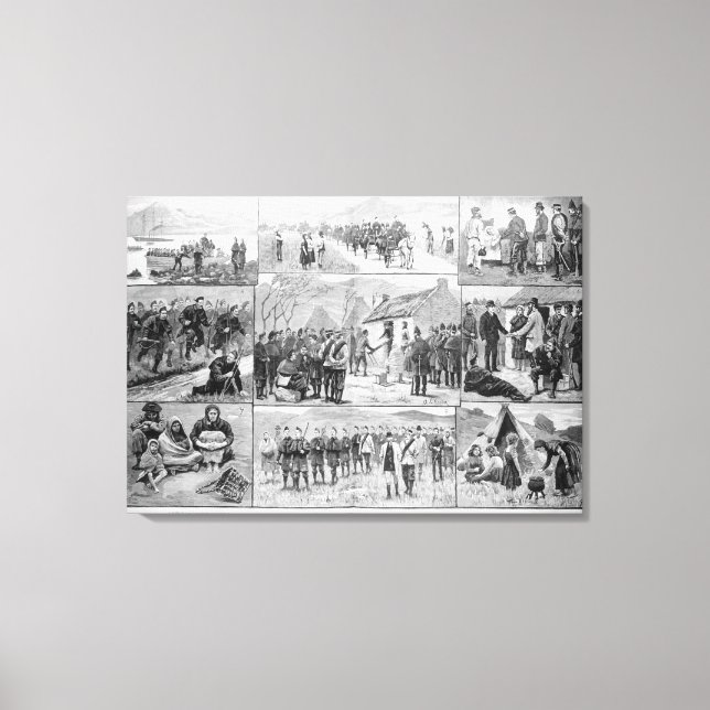 om utvisningsskatt i Irland Canvastryck (Framsida)