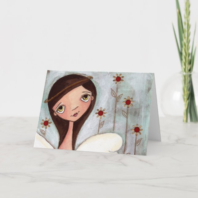 Om vänner var blommor - gratulationskort kort (Framsida)