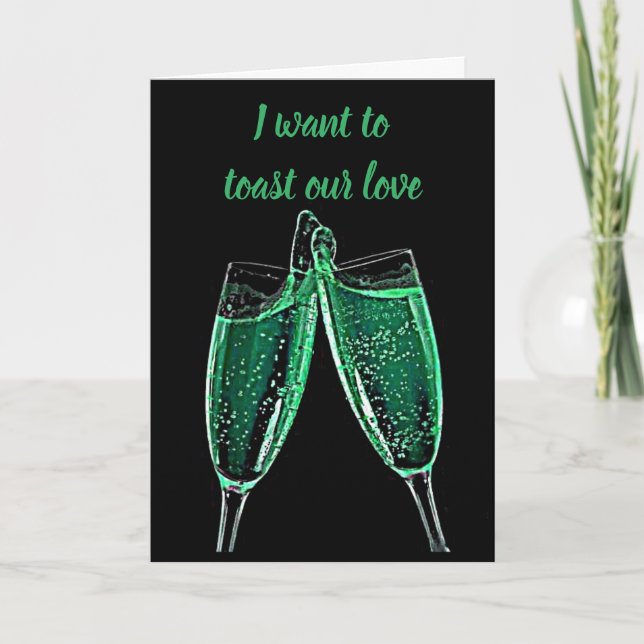 OM VÅR *ÅRSDAGS* & *VARJE DAG* CELEBRATE KÄRLEK KORT (Framsida)