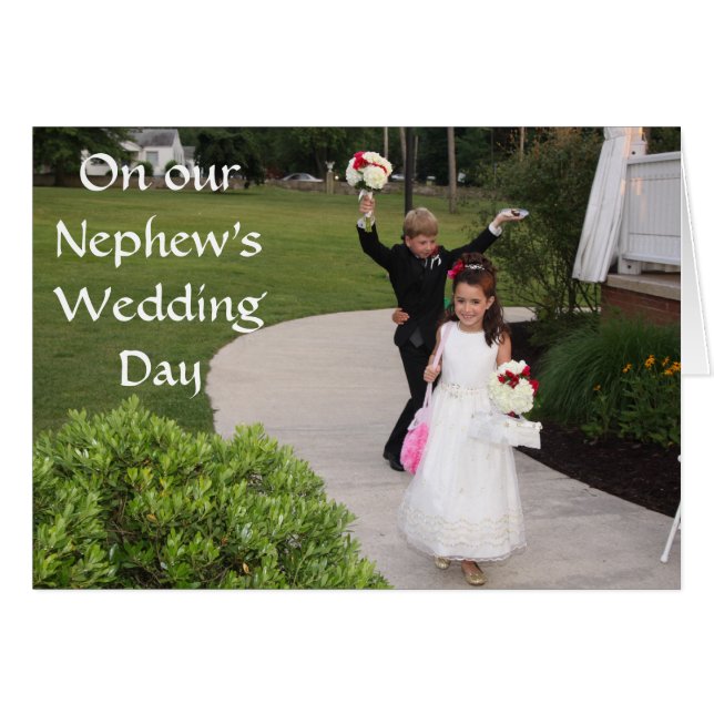 OM VÅR NYHEW BRÖLLOPSDAG HÄLSNINGSKORT (Framsidan Horizontal)