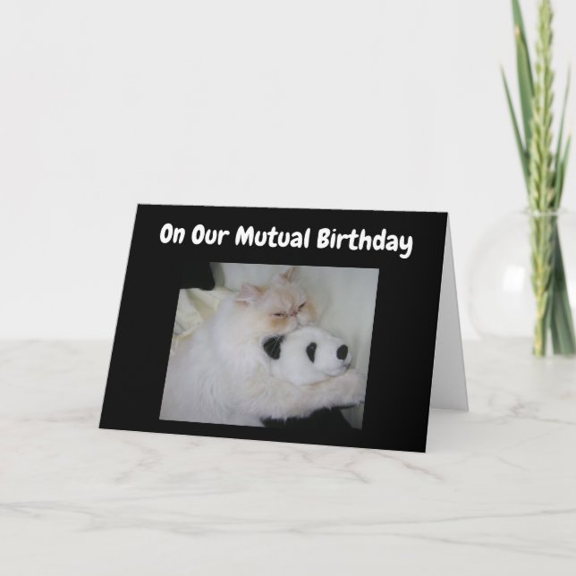 OM VÅR ***ÖMSESIDIG BIRTHDAG*** HUMOR KORT (Framsida)