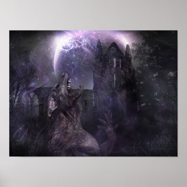 Om varg och människa poster (Framsidan)