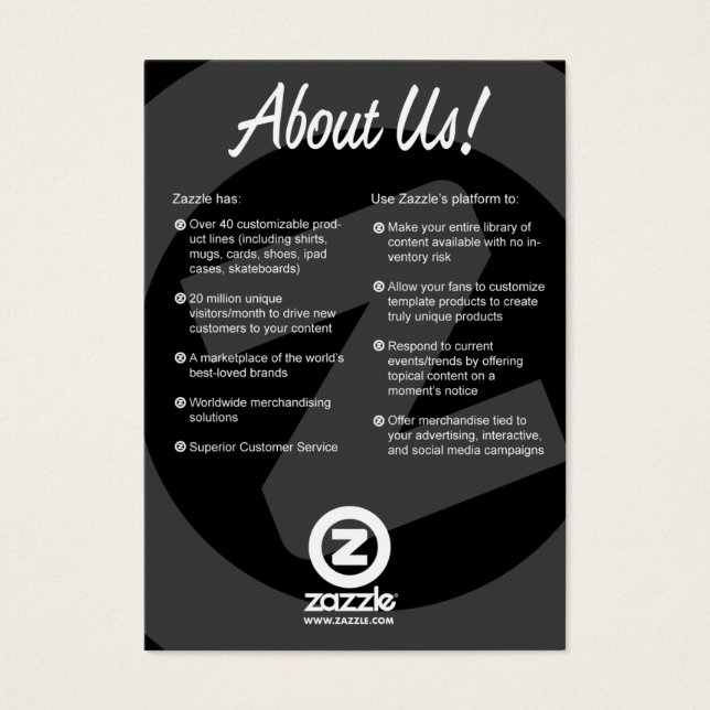 Om vårt kort (Framsidan)