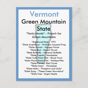 Om Vermont Vykort