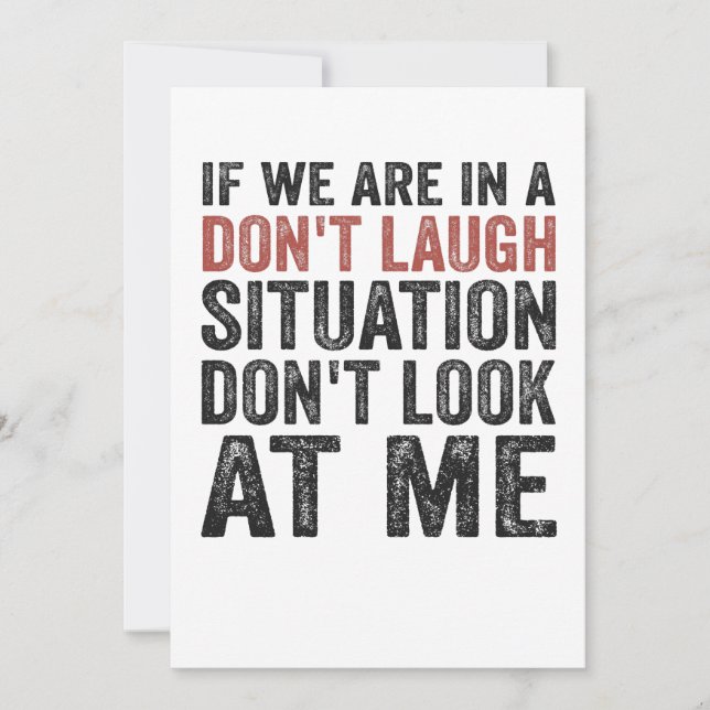 Om vi är på en Laugh Situation, titta inte på Inbjudningar (Framsida)