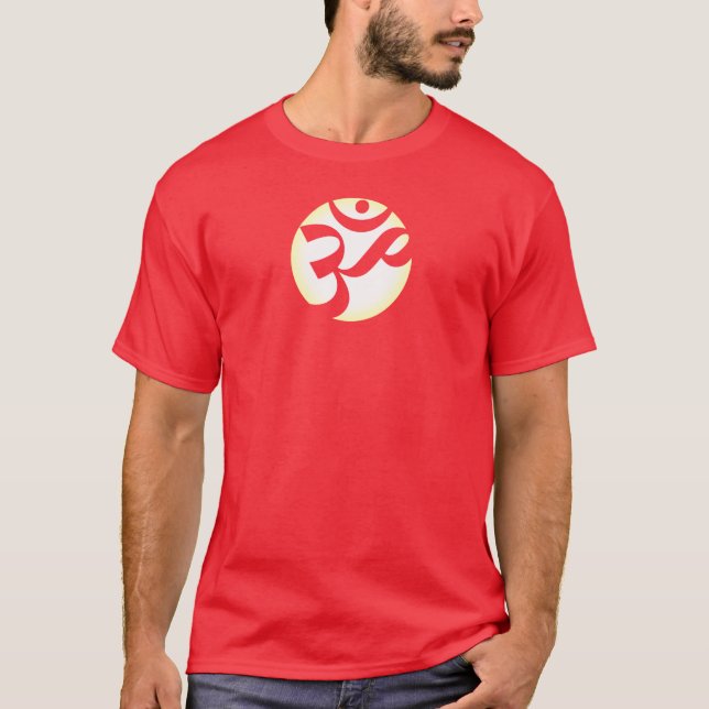 OM (vit) Tee Shirt (Framsida)