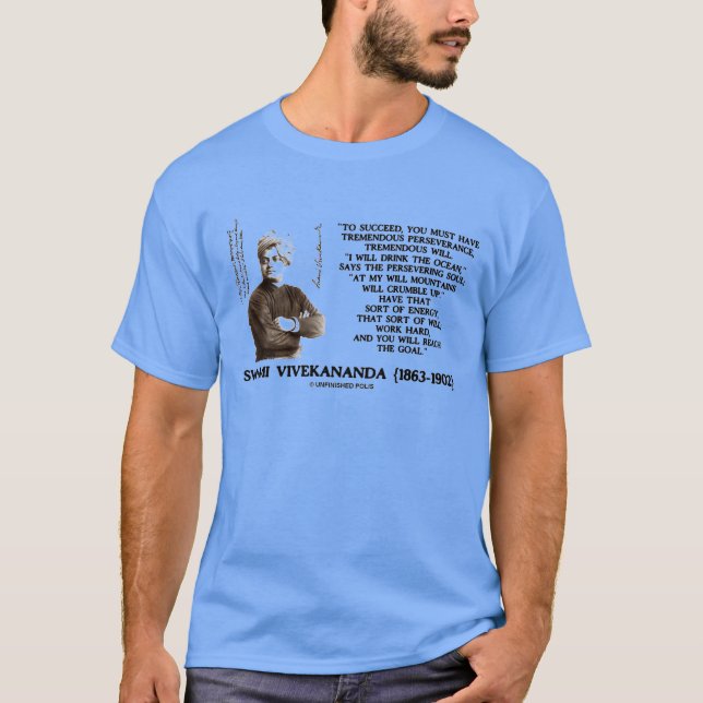 Om Vivekananda lyckas kommer det att bli ett mål a Tee Shirt (Framsida)