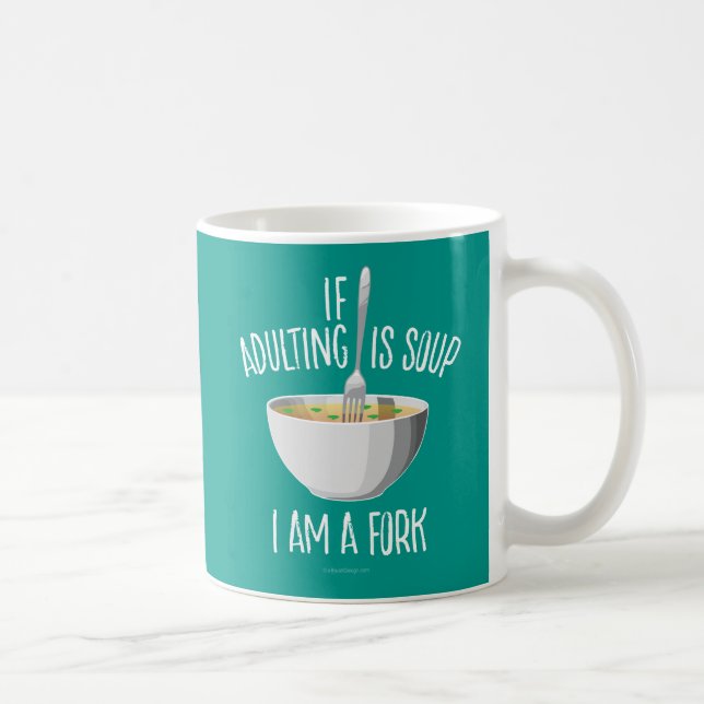 Om vuxna är Soppa-kaffe Mugg (Höger)