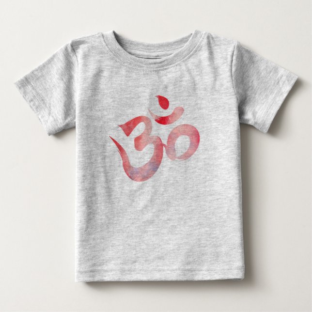 Om, Waterololor Om Bodykosti T Shirt (Framsida)